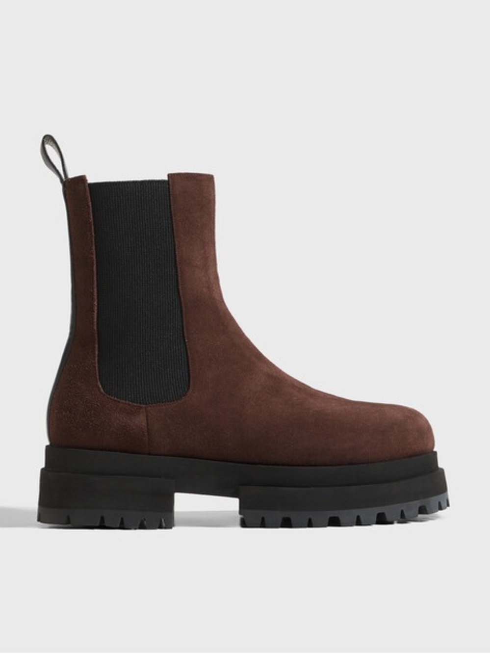 Maria Luca Acacia Suede Platform Chelsea Boots Brown 38 GUC